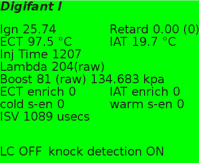 Digifant 1: read live data over serial k-line
